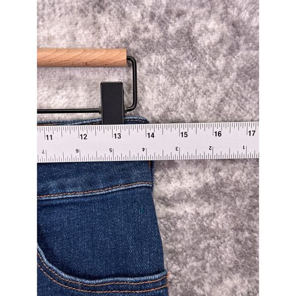 Anthropologie Jeans 27 Womens Pilcro The Skipper High Wide Crop Dark Denim - Picture 3 of 7